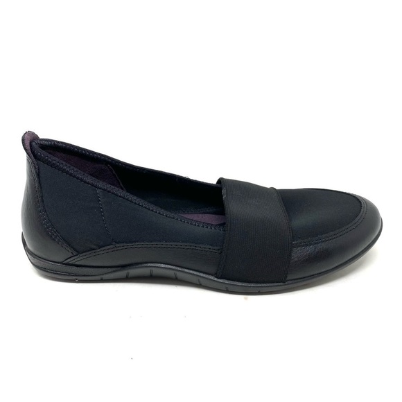 Ecco Bluma Slip on 230843 Black Leather ballet flats - Picture 2 of 7